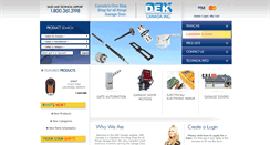 Desktop Screenshot of dekcanada.com